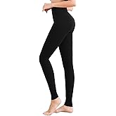Pnadty Women's High Waisted Velvet Warm Elastic Tights Winter Fleece Lined Thick Leggings Pants