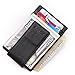 Money Clip, Front Pocket Wallet, Leather RFID Blocking Strong Magnet thin Wallet (one size, Crosshatch Black)