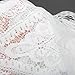 Costyleen Summer Womens Beach Wear Cover up Swimwear Bikini Lace Floral Long Maxi Beach Dress White, Large