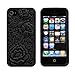 eFuture Black 3D Sculpture Rose Flower Silicone Soft Case Cover fit for the new Iphone5 5G +eFuture's nice Keyring
