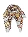Spring Fever Large Tartan Plaid Cashmere Feel Soft Cozy Warm Lightweight Blanket Scarf Wrap Shawl Beige