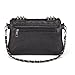 LOYOMA Womens Skull Print Rivet PU Leather Shoulder Bags Tote Purse Handbag (Black Style-2)