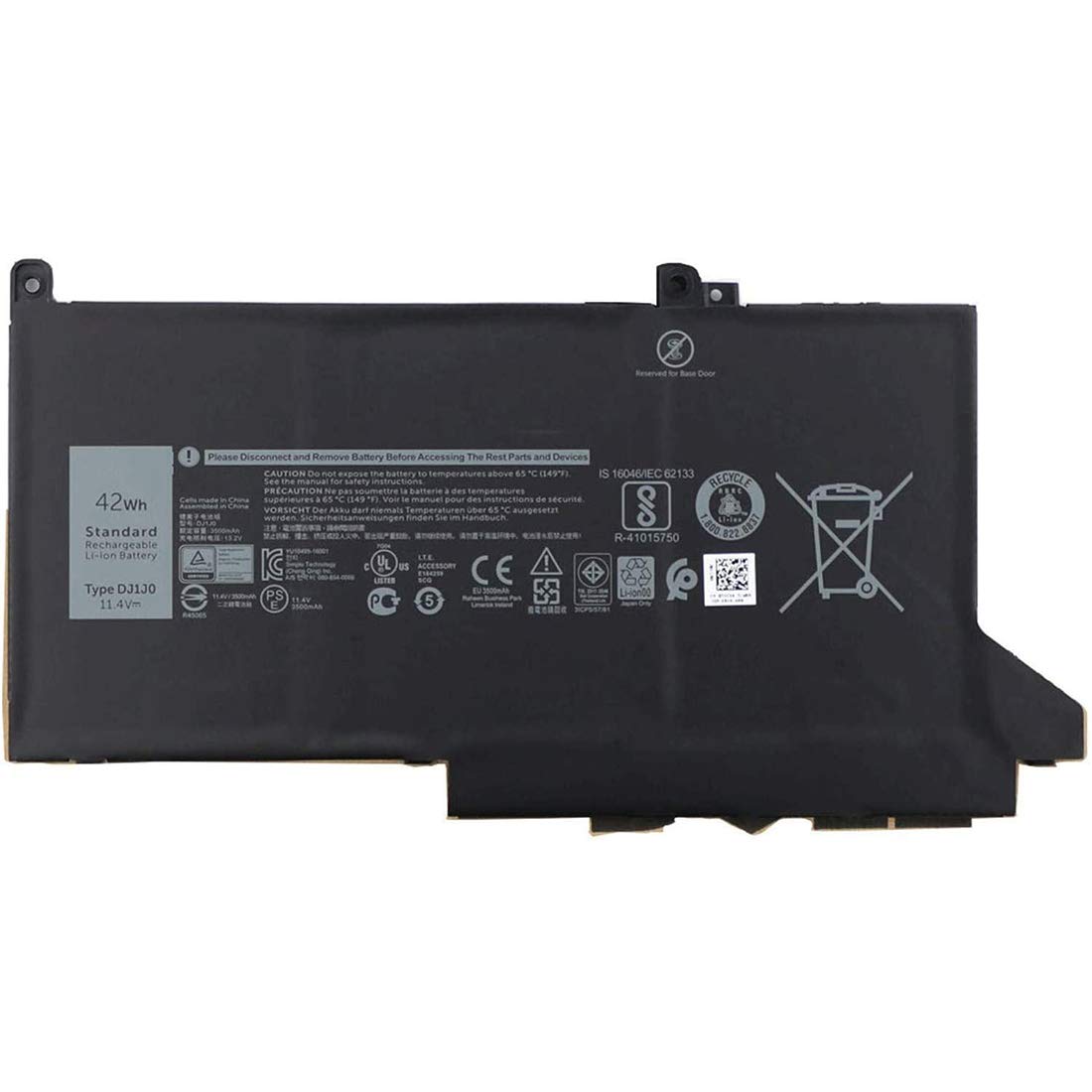 XITAIAN 11.4V 42Wh 3500mAh 0G74G OG74G DJ1J0 Replacement Laptop Battery for Dell Latitude 7000 E7280 E7380 E7480 Series