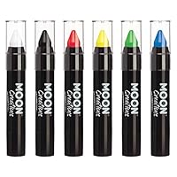 Face Paint Stick / Body Crayon Primary Colours Set of 6 makeup for the Face & Body by Moon Creations - 0.12oz