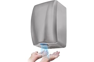 stardrix UL Approved Stainless Steel Bathroom Hand Dryer with HEPA Filter, Heavy Duty Automatic Electric High Speed Hand Dryer for Commercial Restroom, Brushed