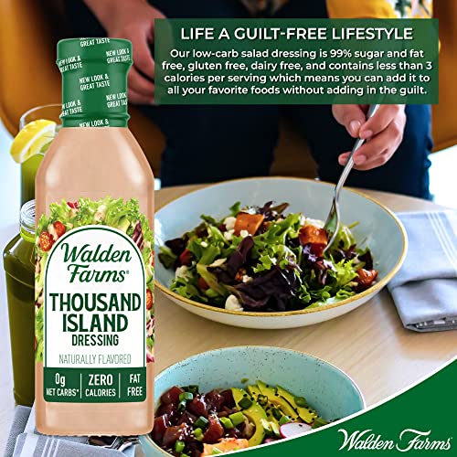 Walden Farms Thousand Island Dressing 12 oz. Bottle (2 Pack) Creamy