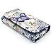 Samsung Jitterbug Touch3 Phone Case,Universal Wallet Clutch Bag Carrying Flip Leather Smartphone Case with Card Slots for Samsung Jitterbug Touch3 - Butterfly Flowers Style