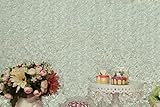 QueenDream 7Ftx7Ft White Rose Flower Backdrop Baby Newborn 3D Rose Flower Photography Photo Prop Backdrop Rug Blanket