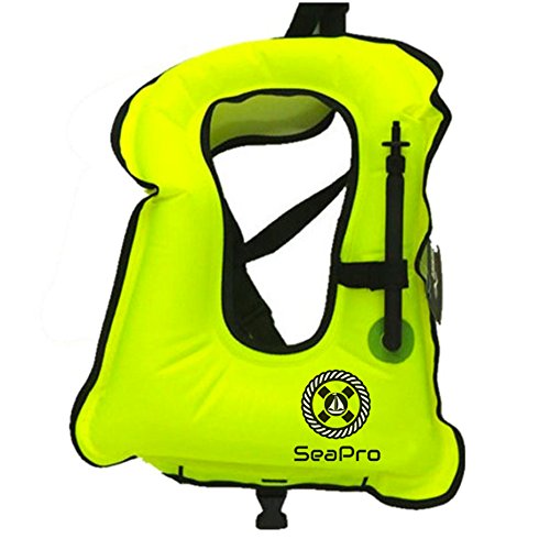 Inflatable Snorkel Vest Scuba Diving Vest Canvas Life jacket