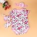 DZT1968® 1 Set Baby Girl Floral Romper with Shoes Headband (0~3 Months)