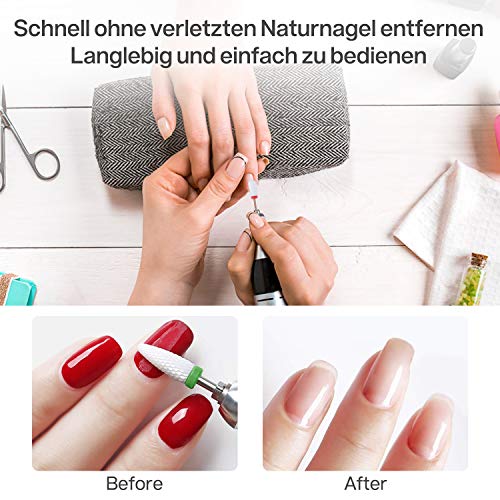 MAQUITA Nail Drill Bits Set, 7pcs Electric Manicure Set 3/32\