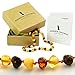 Amber Crown Teething Necklace for Babies, Multi-color