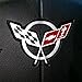 C5 Corvette Steering Wheel Decal - Silver : 1997-2004