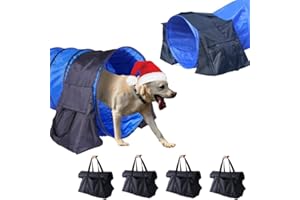 Japard Dog Agility Equipment, Tunnel Sandbags 4 Pack, Holding Bags Only, Training Tool Equipment, Outdoor Indoor