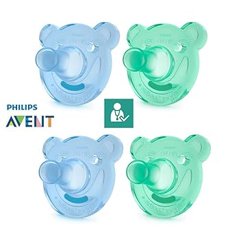 Philips Avent Schnuller Soothie // ab 3 Monate // Gr. 2 // Soothie Bärchenform Boy // 4er Set //