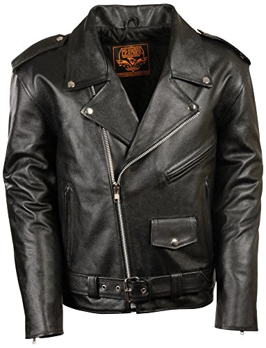 Milwaukee Men's Motorcycle Jacket (Black, Small)
