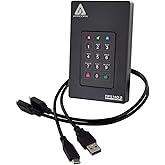 Apricorn 2TB Aegis Fortress L3- FIPS Level 3 Validated USB 3.0 Hardware Encrypted Portable Drive (AFL3-2TB) , black