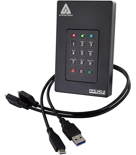 Amazon.com: Apricorn 2TB Aegis Padlock SSD 256-Bit, FIPS 140-2