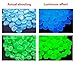 Glow in The Dark Pebbles 200 Pcs Glow Stones Safe Material Glow in The Dark Rocks for Outdoor Path Lawn Yard Walkways and Indoor Aquarium Fish Tank Decorations