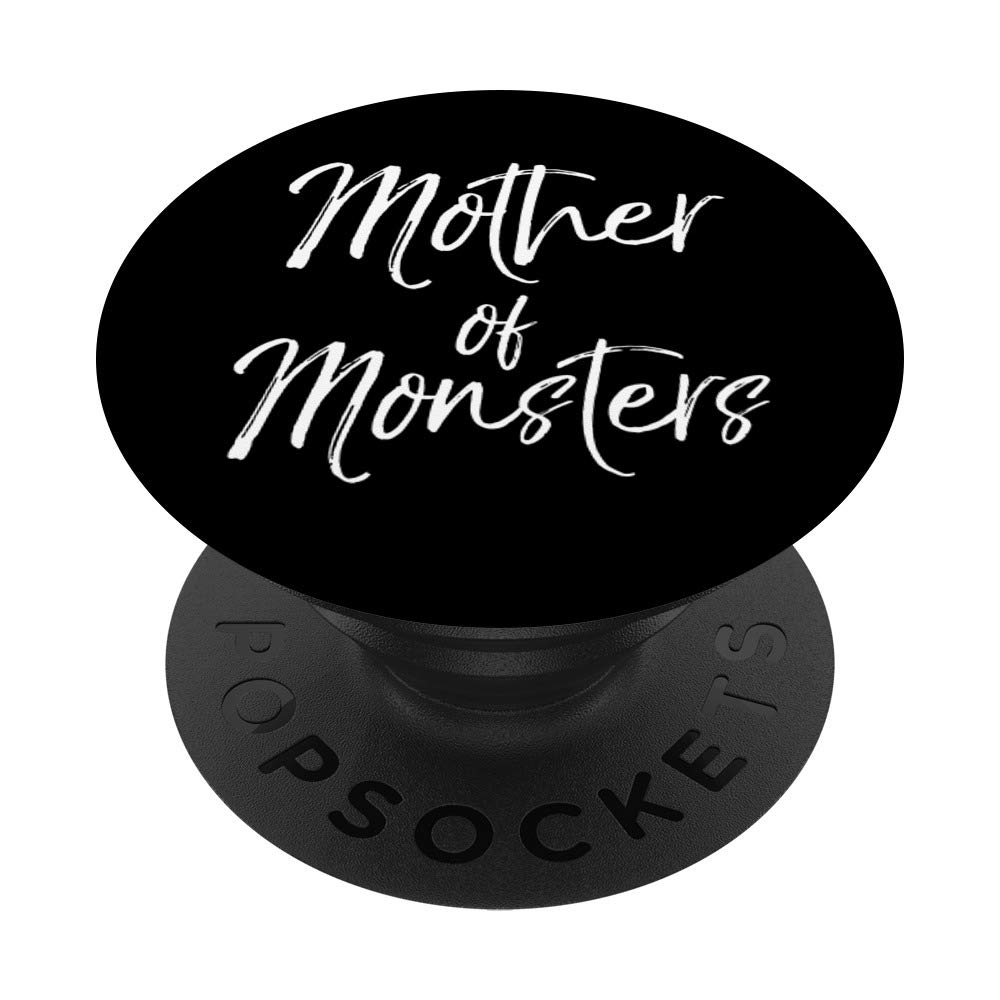 Mom of Boys Gift for Phones Mother's Day Mother of Monsters PopSockets Grip and Stand for Phones and Tablets