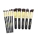 Dermatique Gold Makeup Brush Set, Beauty Blending, Face Powder, Blush Brushes Perfect for Use as Bronzer Brush, Concealer Brush, Contour Brush, Cosmetic Brush, Foundation Brush, etc.