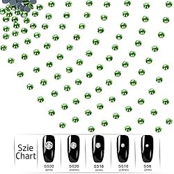 LPBeads 2000 Pieces SS20 Peridot Hotfix Rhinestones