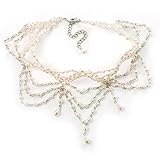 White Bridal Beaded Choker