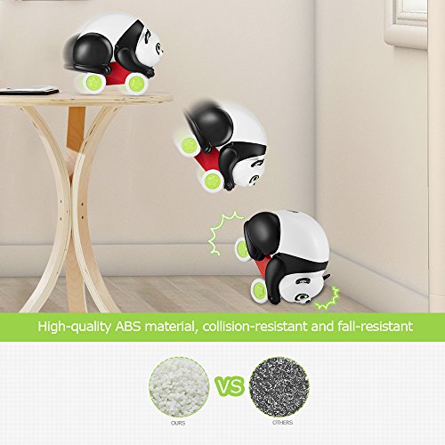 oakome Mieutoy Pull Back Car Toys,Friction Powered Soft Animal Push and Go Vehicles Toys for 2 Years Old Boys Girls and Toddlers (Panda) - Thumbnail 4