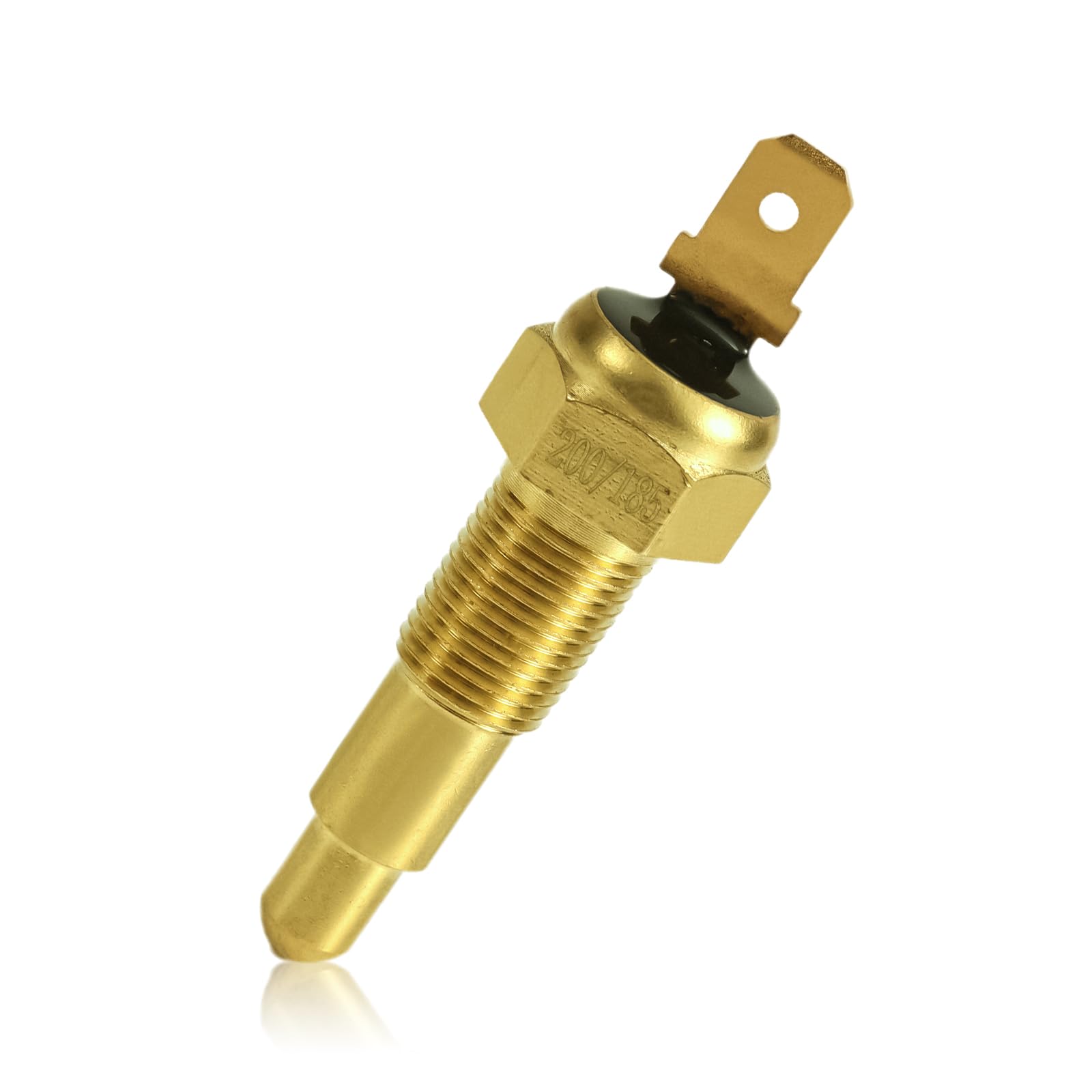 Photo 1 of 1/8" NPT Thermostat Fan Switch, 200°F On - 185°F Off Electric Fan Temperature Switch Automotive Engine Coolant Radiator Cooling Fans Temp Switches for Trucks Cars