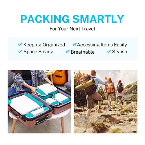 Gonex Compression Packing Cubes Mesh Organizers L+M+S+XS+Slim+Laundry