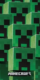 Minecraft Official Towel Grey 140 x 70cm 100% Cotton Soft Beach Bath view 3