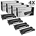 LD Compatible Toner Cartridge Replacement for HP 26X CF226X High Yield (Black, 4-Pack)