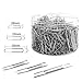 Youyuan Paper Clips PC500, 650 Pieces Assorted Sizes Silver Paperclips, Small, Medium and Jumbo (28mm, 33mm, 50 mm), for Office School Clips and Personal Document Organizing