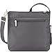 Travelon Anti-Theft Essential North/South Bag - Small Nylon Crossbody for Travel & Everyday (Black), 6.5 in x 1.25 in x 9 in