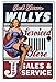 TYmall Door Sign Jeep Willys Garage Shop Pin Up Girl Sign by Steve McDonald Retro Metal Tin Sign 8X12 Inch