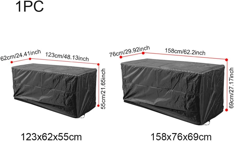 CALIDAKA Patio Deck Box Cover, Storage Box Cover to Protect Large Deck Boxes, Garden Furniture Protective Quick Open Outdoor Waterproof Durable : Garden & Outdoor