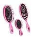 Wet Brush Original Detangler, Mini, & Shine Enhancer Hair Brush - Pink (3-Pack) - Exclusive Ultra-soft IntelliFlex Bristles - Glide Through Tangles With Ease For All Hair Types - For Wet And Dry Hair
