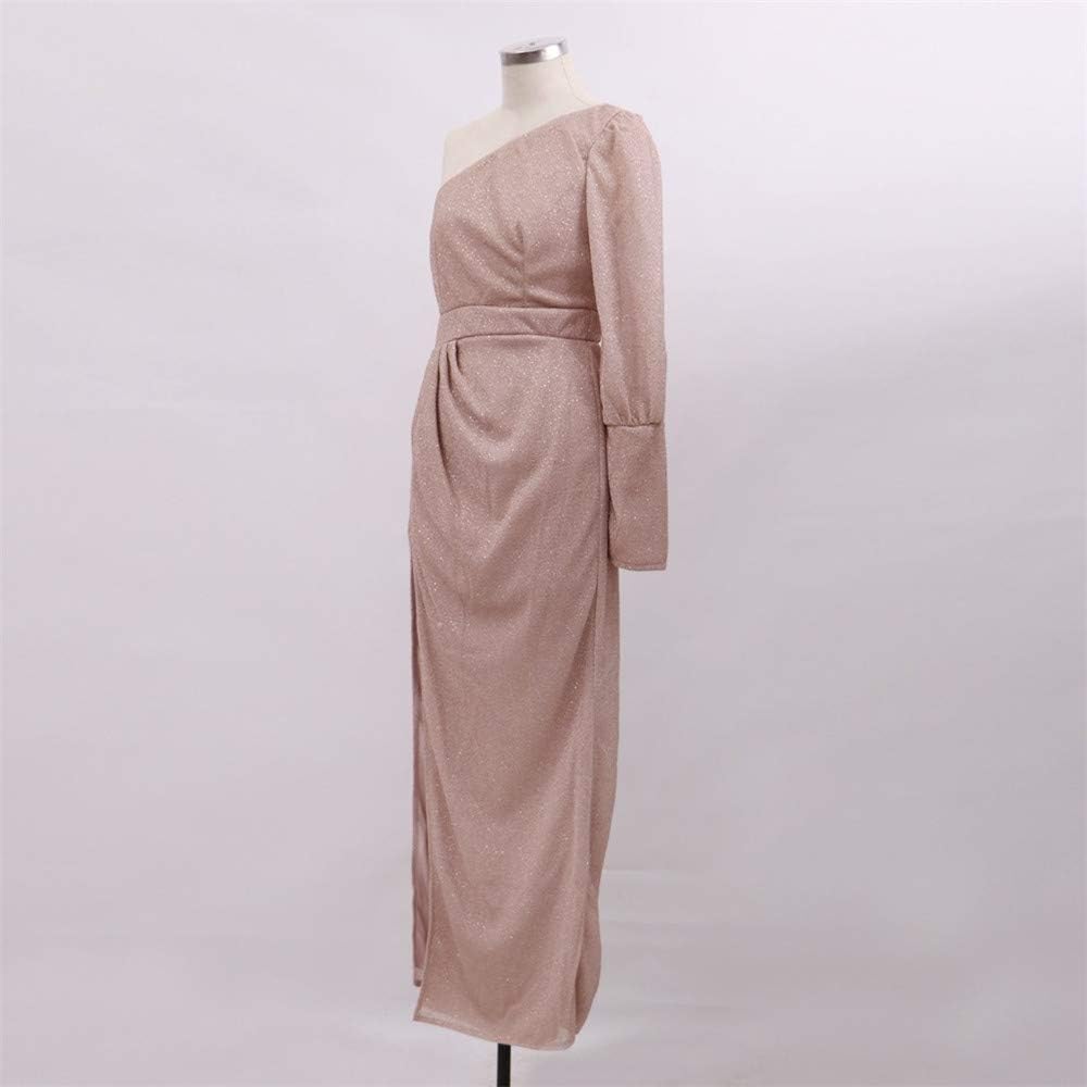 Women Solid Sparkling Sequin Dress Cold 