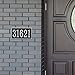 Whitehall Personalized Cast Metal Address Plaque - USA Made Custom House Number Sign - Rectangle (11