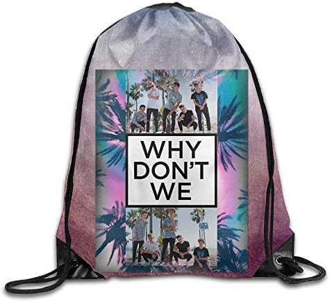 Gtaiquxin Why Don't We Unisex Drawstring Gym Sack Sport Bag