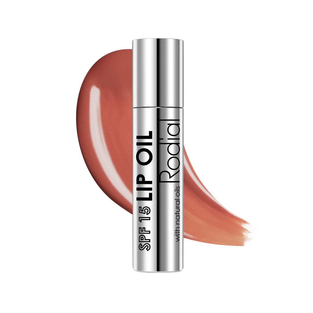 Rodial Plumping Collagen Lip Oil 4 ml - Vegan Collagen-Infused lip oil with Macadamia and Jojoba Oil, Deep Hydration for Fuller-Looking Pout, Ultra-Nourishing Formula (SPF 15)