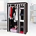 SONGMICS 43 Inch Portable Clothes Closet Wardrobe with Non-woven Fabric and Hanging Rod Quick and Easy to Assemble Brown ULSF007K
