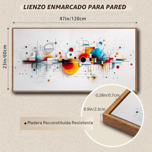 Hyidecorart Abstract Picture Frame Decoration Living Room Modern 60 x 120 cm | Artistic Pattern, HD Print, Easy to Hang, Large Format, Versatile Room Decor, Strong Wall Art, Gift