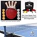 NuLandings Ping Pong Paddle Set - 4 Professional Table Tennis Rackets/Paddles - 8 Premium 3-Star ITTF Standard Balls Portable Cover Case Holder - Precise Racquet Control, Speed and Spin - Bundled Kit