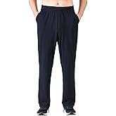 Zoulee Men's Summer Casual Zipper Fly Closure Jogger Sweatpants Quick-Drying Pants