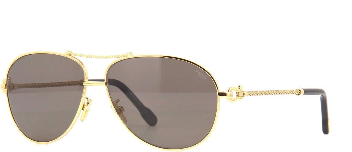 FRED FG40001U - 30D Sunglasses Gold/Black w/Grey Polarized 59mm