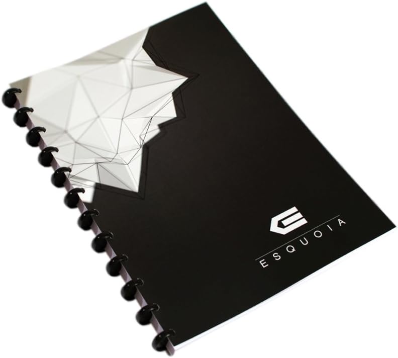 ESQUOIA Standard (Blank), Reusable, Dry-erasable, Black