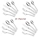 ENLOY 20 Pieces Flatware Set, 18/0 Stainless Steel Utensils, Service for 4, Heavy Duty Silverware Gift, Heavyweight Cutlery, Dishwasher Safe, Mirror Polished Dinner Knife, Fork, Spoon for Restaurant