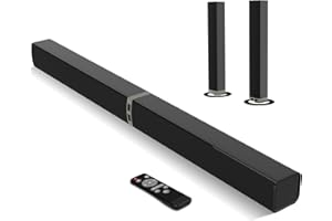 MZEIBO 80W Detachable Sound Bar for TV, Bluetooth 5.3 Audio System, ARC Optical AUX Connectivity, 2-in-1 Home Theater Speaker