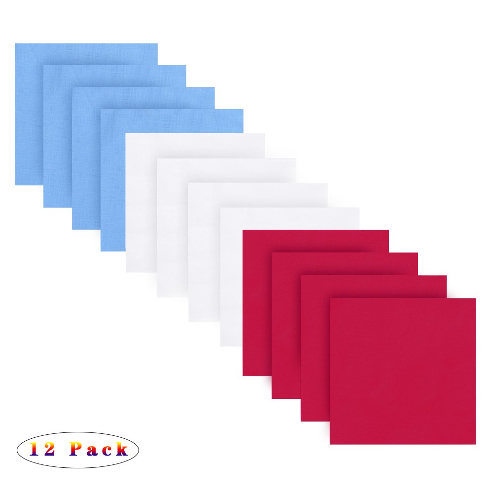 Alotpower Multifunctional Handkerchiefs Cotton Bandanas Solid Color Headband,3 Colors